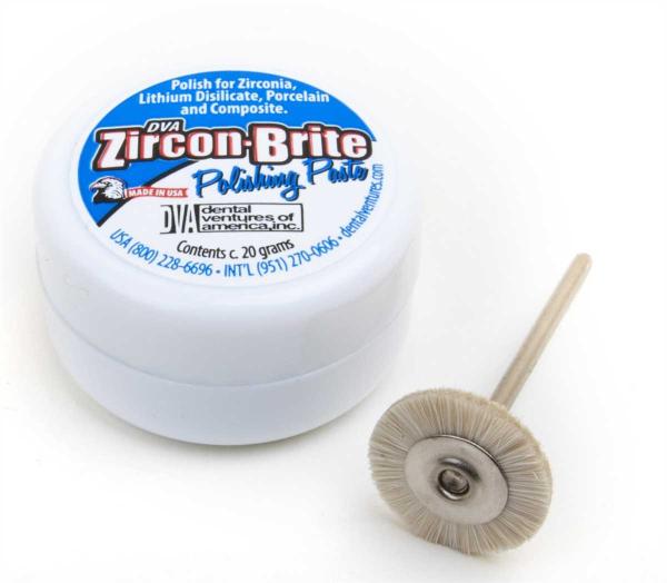 Zircon Brite 20 g Jar inkl. einer Polierbürste